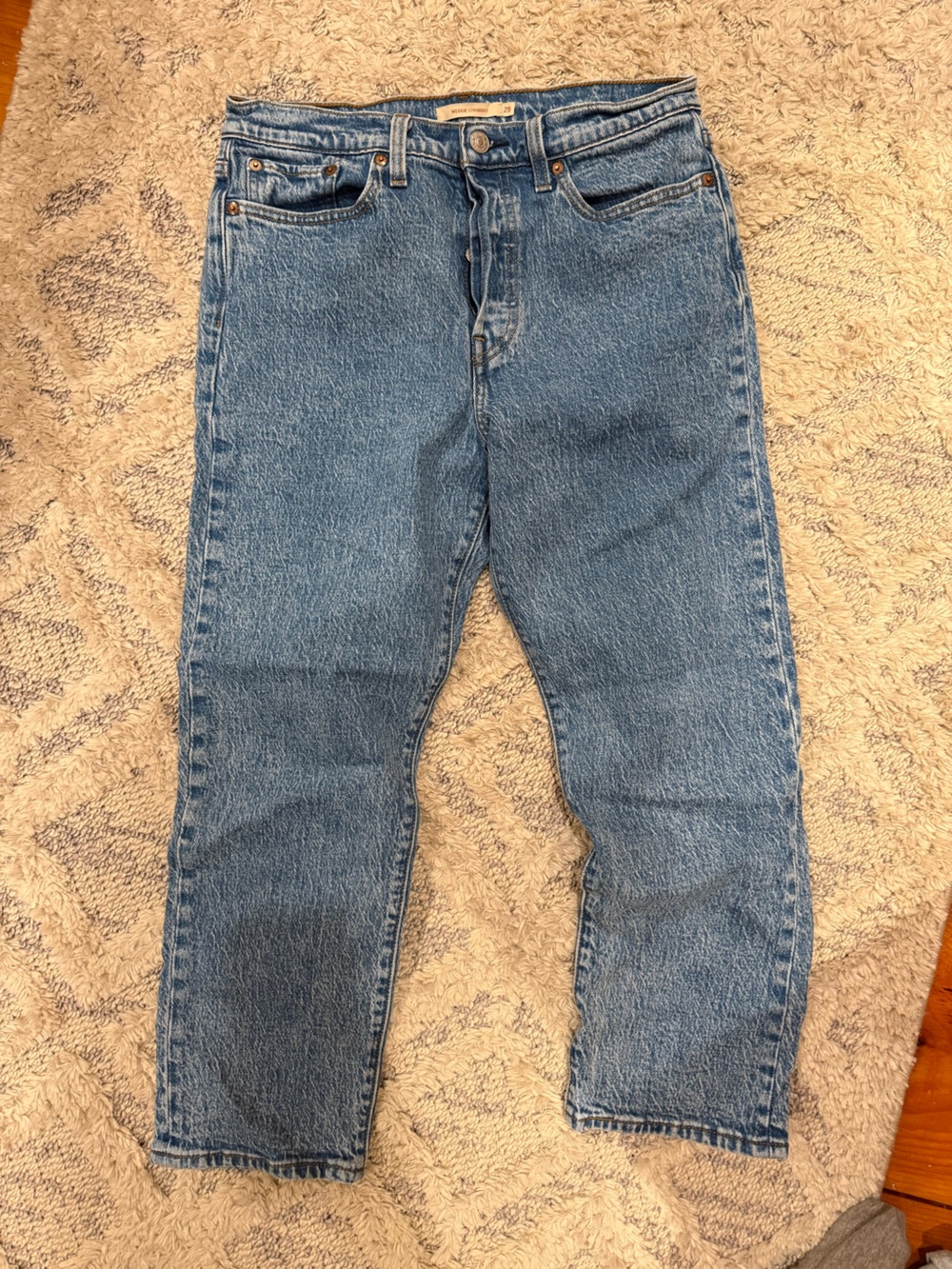 Levi's Wedgie Straight Jeans - Light Blue
